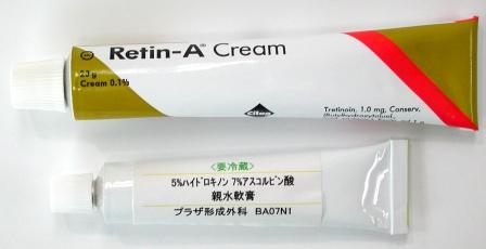 Retin-A and Bleaching cream